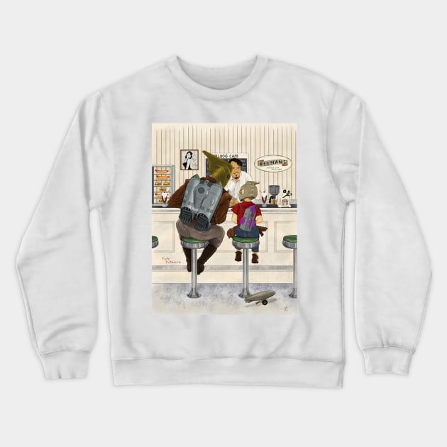 The Runaway Rocket Crewneck Sweatshirt by Coffin Couture